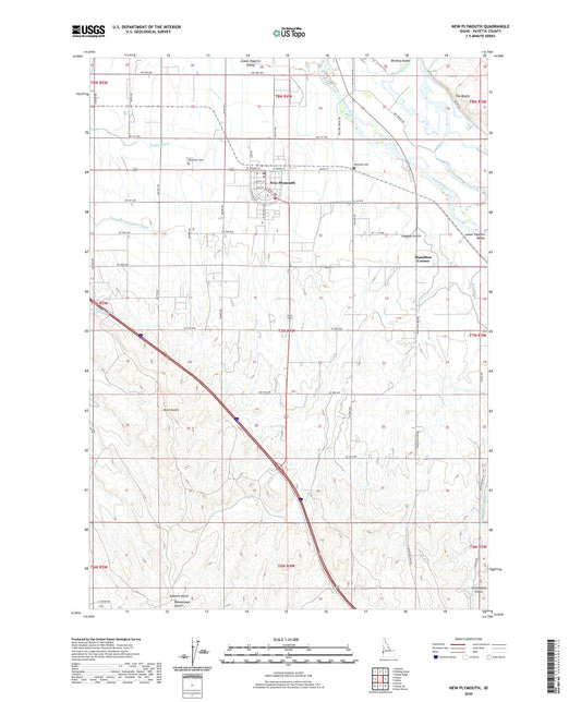 New Plymouth Idaho US Topo Map Image
