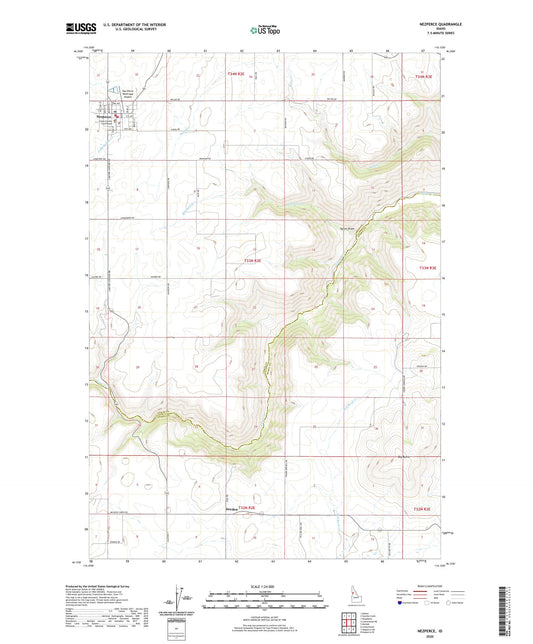 Nezperce Idaho US Topo Map Image