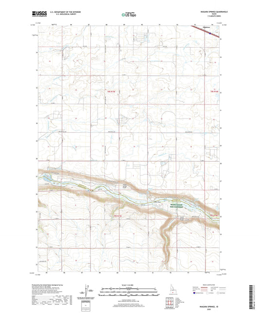 Niagara Springs Idaho US Topo Map Image