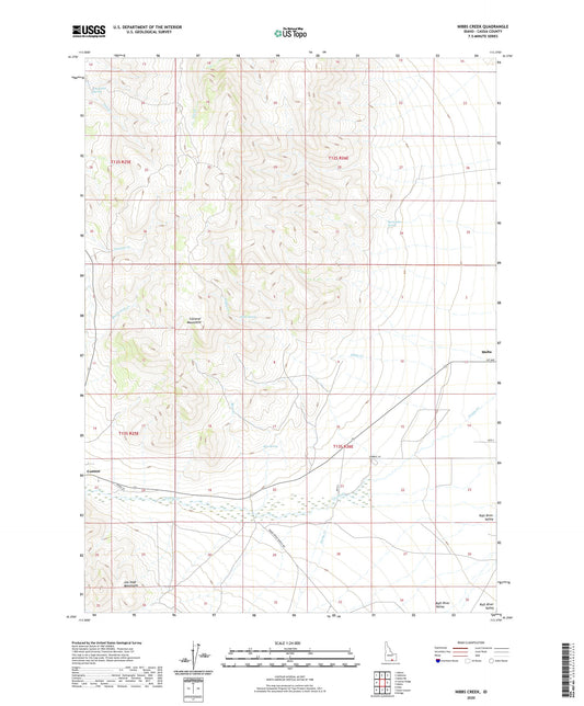Nibbs Creek Idaho US Topo Map Image