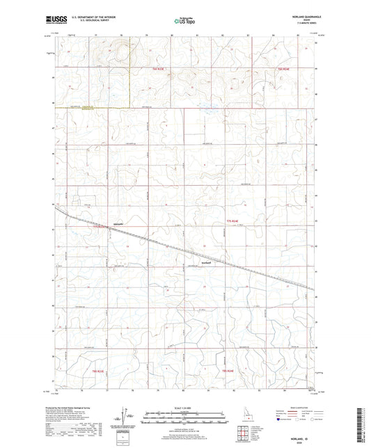 Norland Idaho US Topo Map Image
