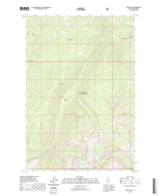 North Pole Idaho US Topo Map Image