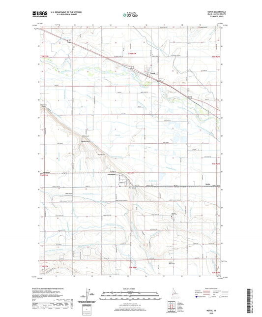 Notus Idaho US Topo Map Image