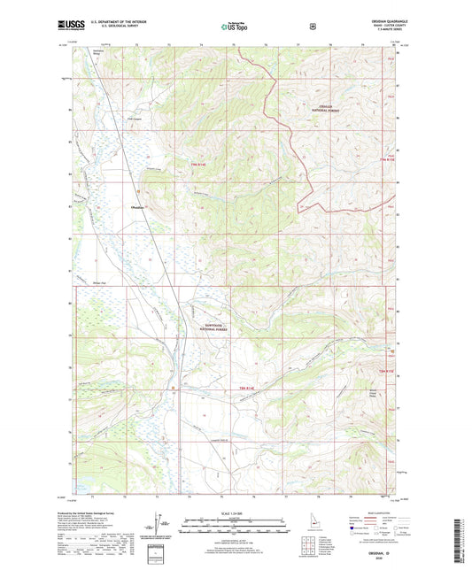 Obsidian Idaho US Topo Map Image