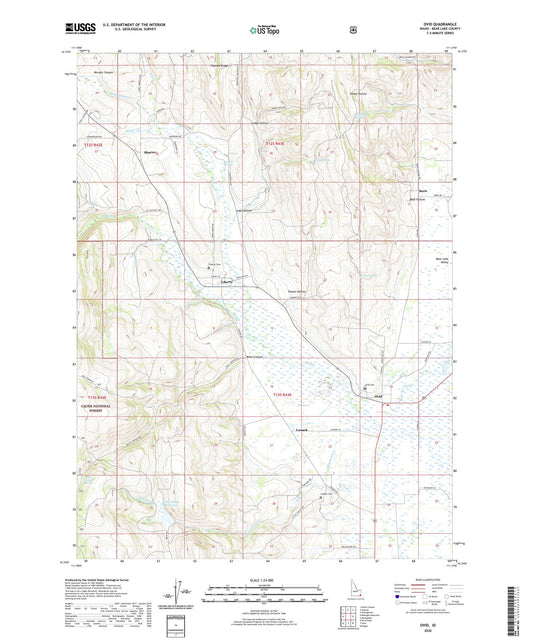Ovid Idaho US Topo Map Image