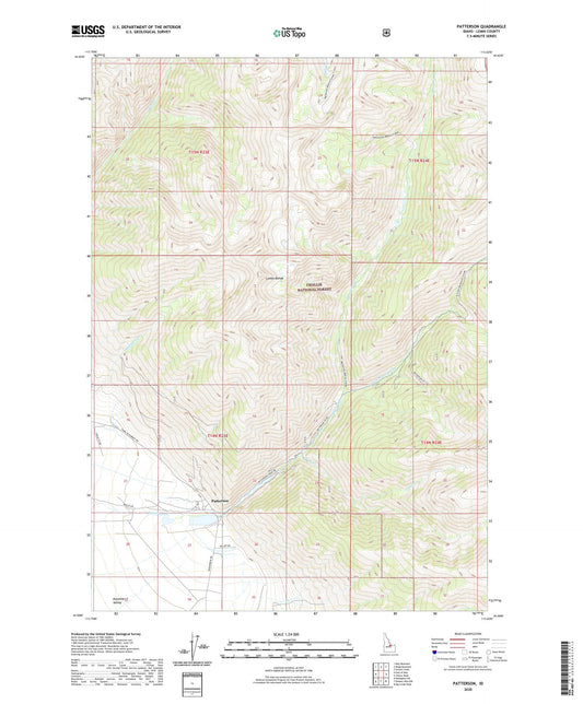 Patterson Idaho US Topo Map Image