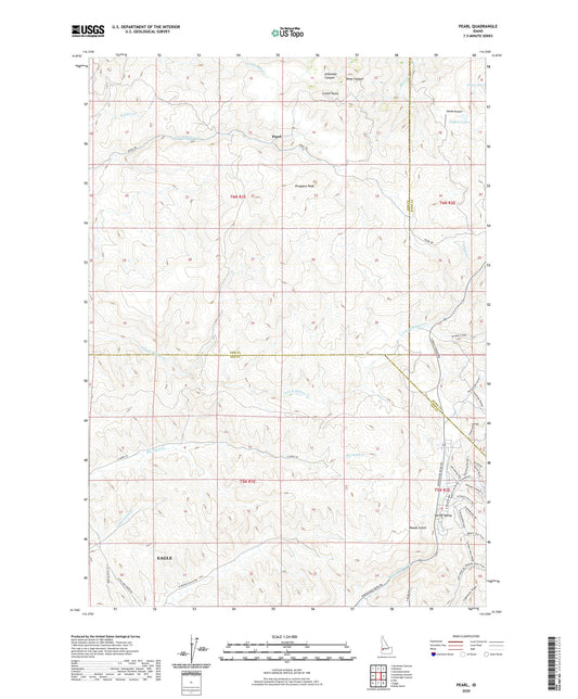 Pearl Idaho US Topo Map Image