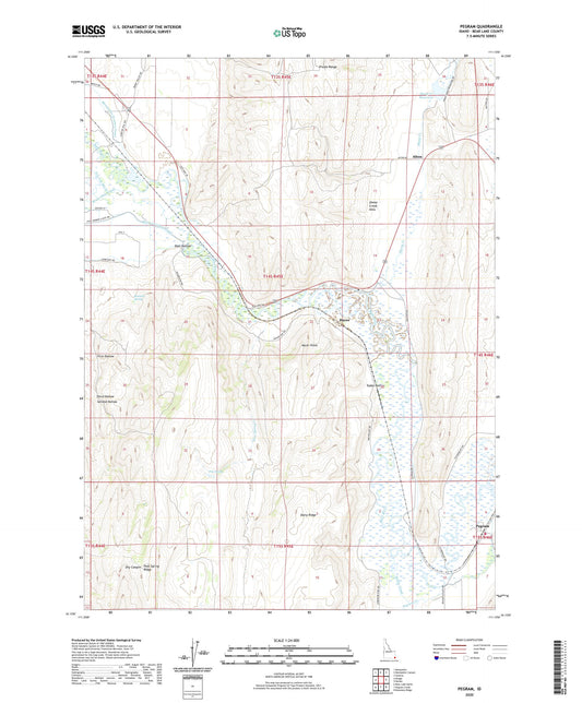 Pegram Idaho US Topo Map Image