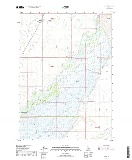 Pingree Idaho US Topo Map Image