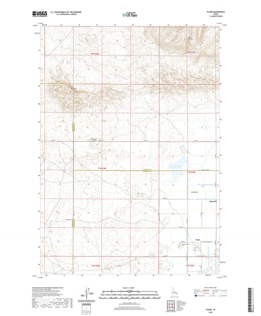 Plano Idaho US Topo Map Image