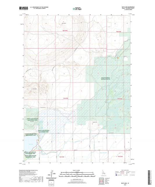 Rays Lake Idaho US Topo Map Image