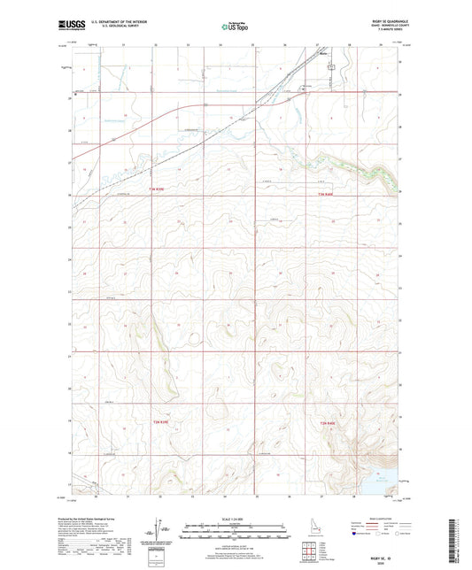 Rigby SE Idaho US Topo Map Image