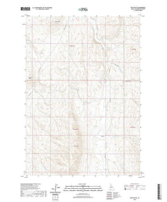 Riley Butte Idaho US Topo Map Image