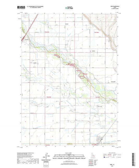 Ririe Idaho US Topo Map Image
