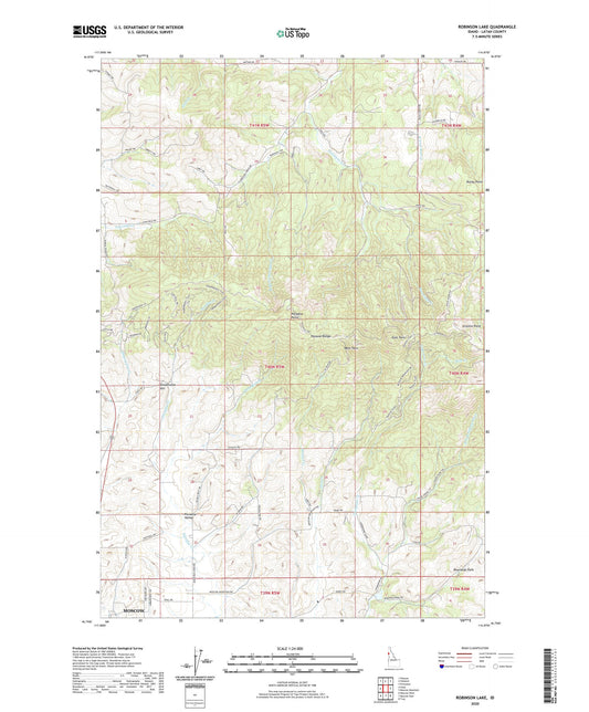 Robinson Lake Idaho US Topo Map Image