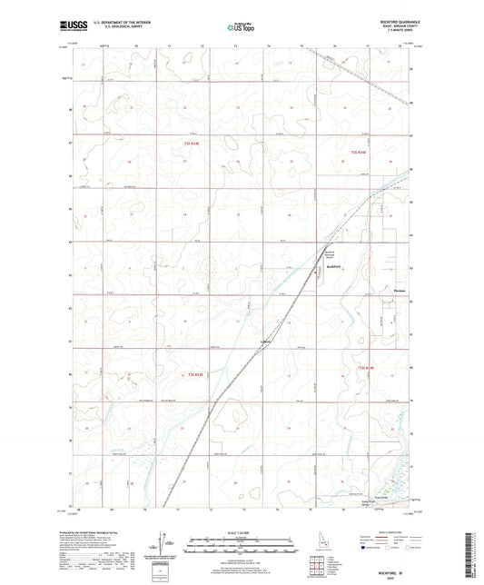 Rockford Idaho US Topo Map Image