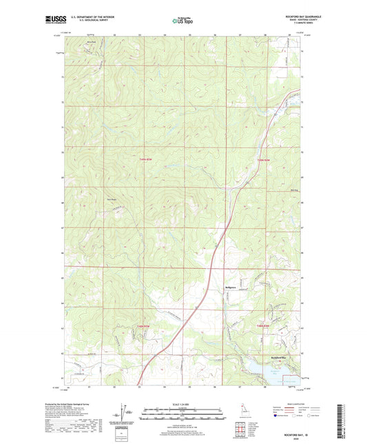 Rockford Bay Idaho US Topo Map Image