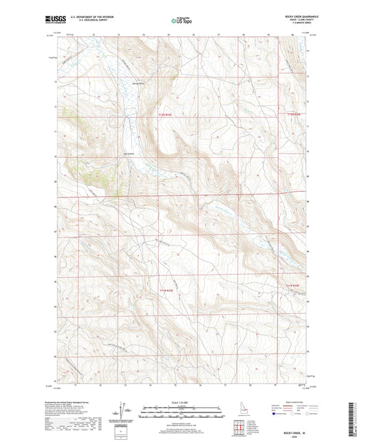 Rocky Creek Idaho US Topo Map Image