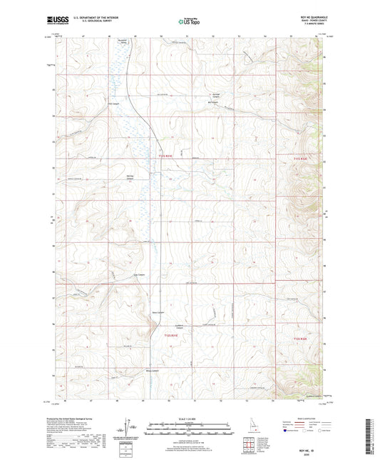 Roy NE Idaho US Topo Map Image