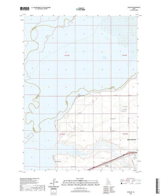 Schiller Idaho US Topo Map Image