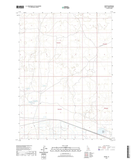 Senter Idaho US Topo Map Image