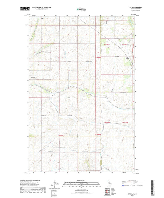 Setters Idaho US Topo Map Image