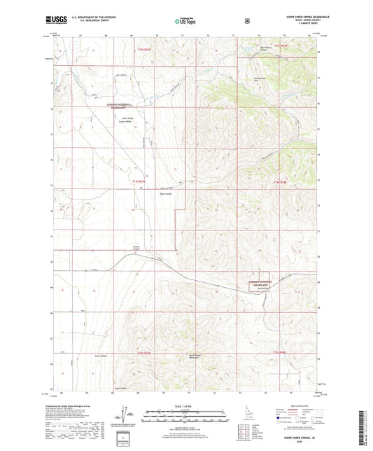 Sheep Creek Spring Idaho US Topo Map Image