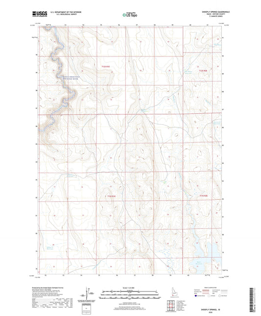 Shoofly Springs Idaho US Topo Map Image