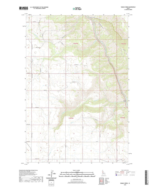 Sixmile Creek Idaho US Topo Map Image