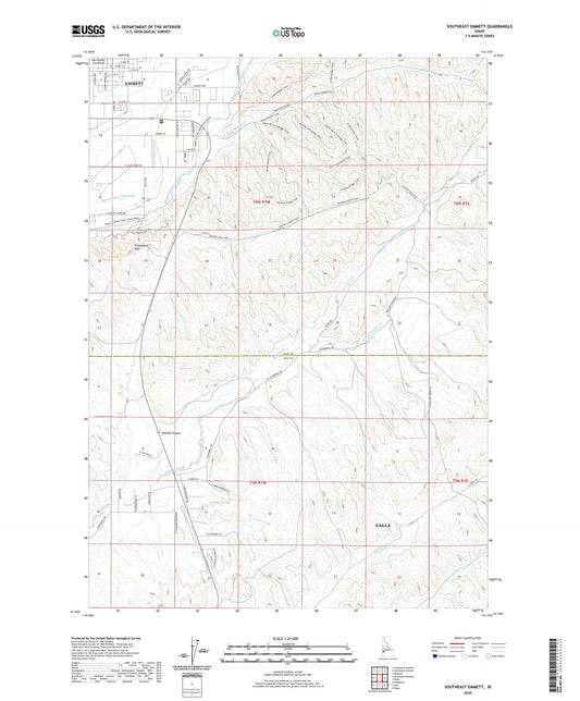 Southeast Emmett Idaho US Topo Map Image