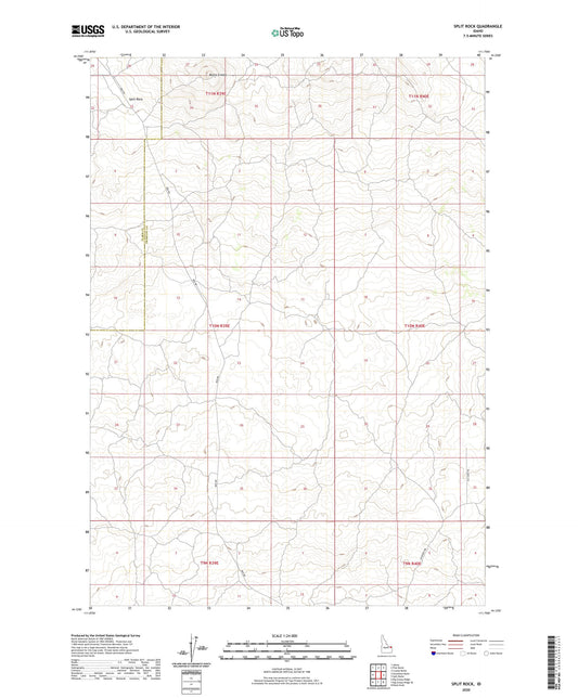 Split Rock Idaho US Topo Map Image
