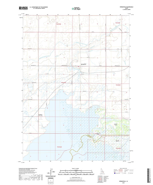 Springfield Idaho US Topo Map Image