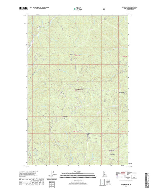 Spyglass Peak Idaho US Topo Map Image