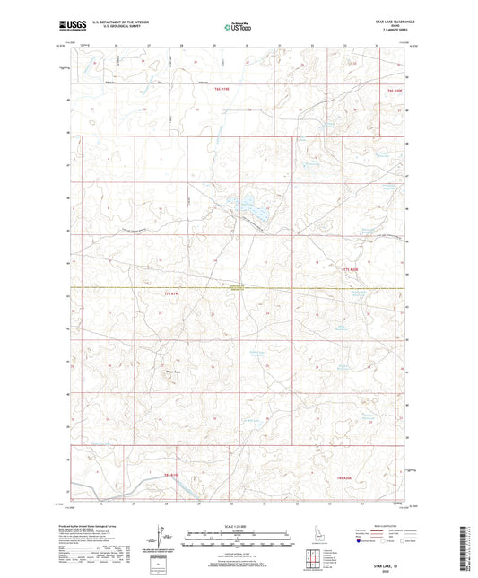 Star Lake Idaho US Topo Map Image