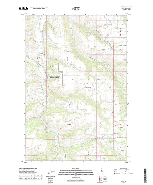 Stites Idaho US Topo Map Image