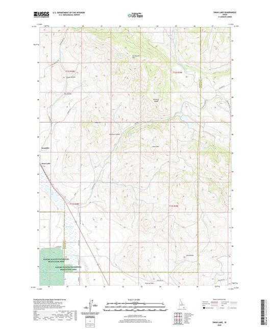 Swan Lake Idaho US Topo Map Image