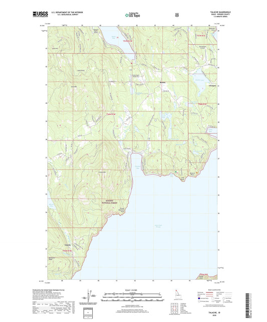 Talache Idaho US Topo Map Image