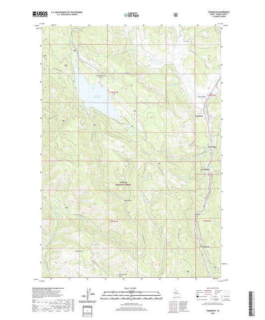 Tamarack Idaho US Topo Map Image