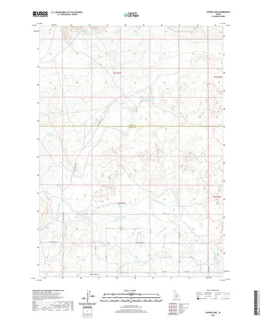 Tapper Lake Idaho US Topo Map Image