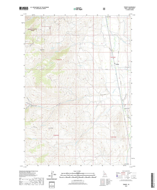 Tendoy Idaho US Topo Map Image