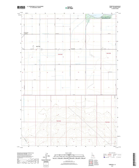 Terreton Idaho US Topo Map Image