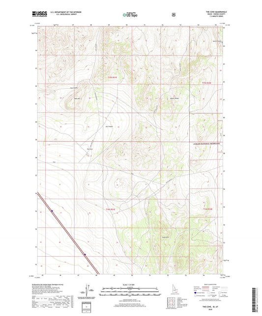 The Cove Idaho US Topo Map Image