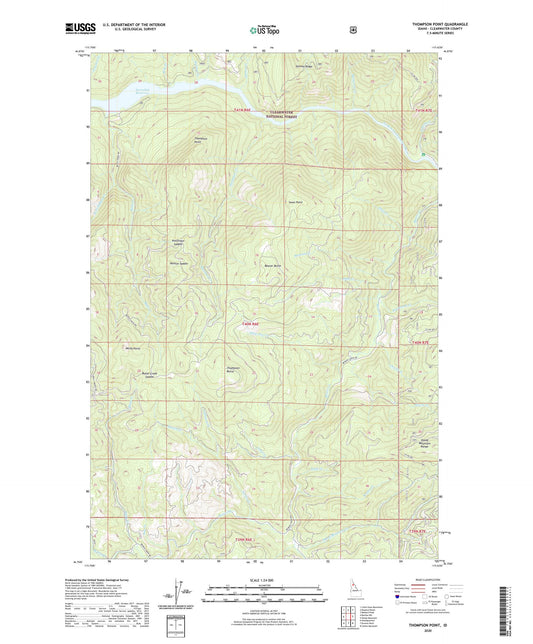 Thompson Point Idaho US Topo Map Image