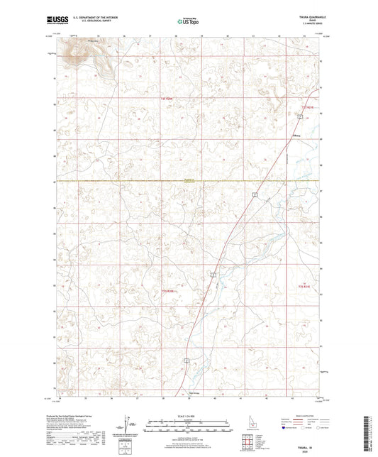Tikura Idaho US Topo Map Image