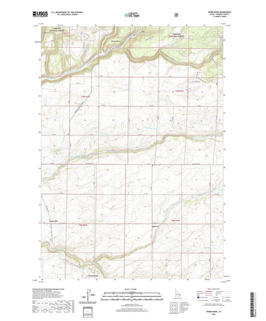 Warm River Idaho US Topo Map Image