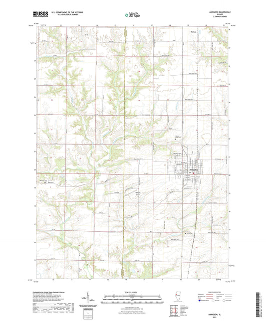 Abingdon Illinois US Topo Map Image