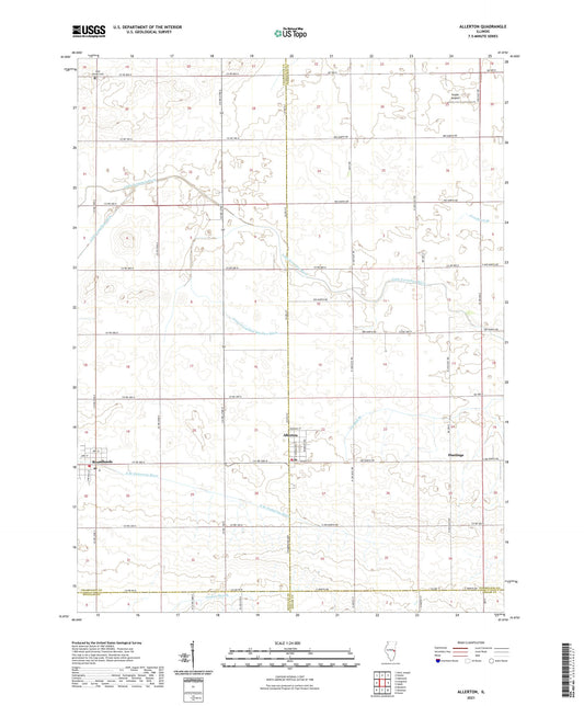 Allerton Illinois US Topo Map Image