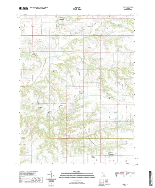 Alsey Illinois US Topo Map Image