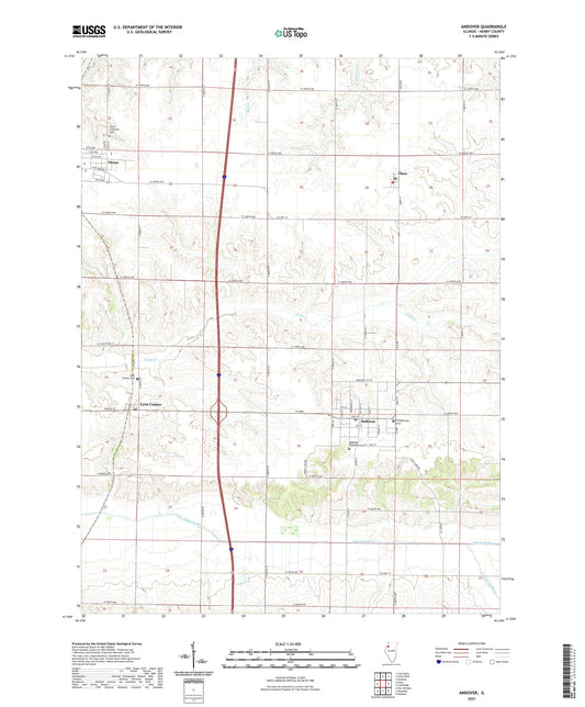Andover Illinois US Topo Map Image