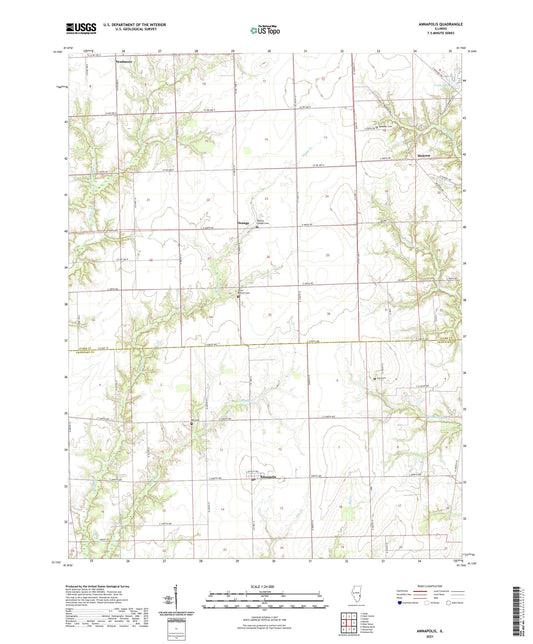 Annapolis Illinois US Topo Map Image